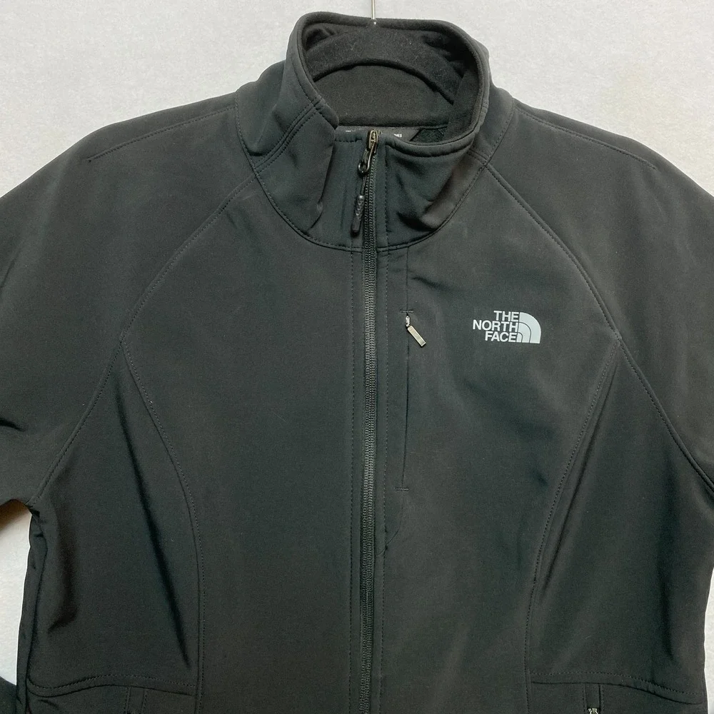 The North Face Windwall Jacket Womens Large Black Venture Full Zip Windbreaker